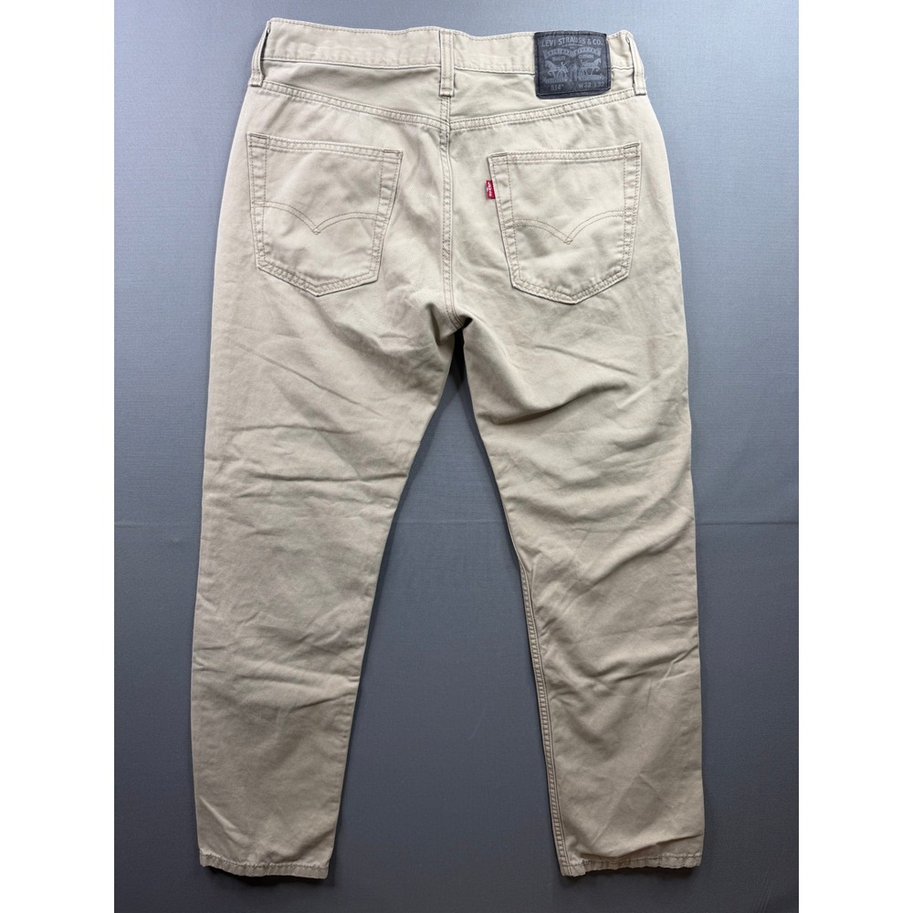 Levis 514 Straight Fit Pants Mens Tan Khaki Cotton Twill 32x30